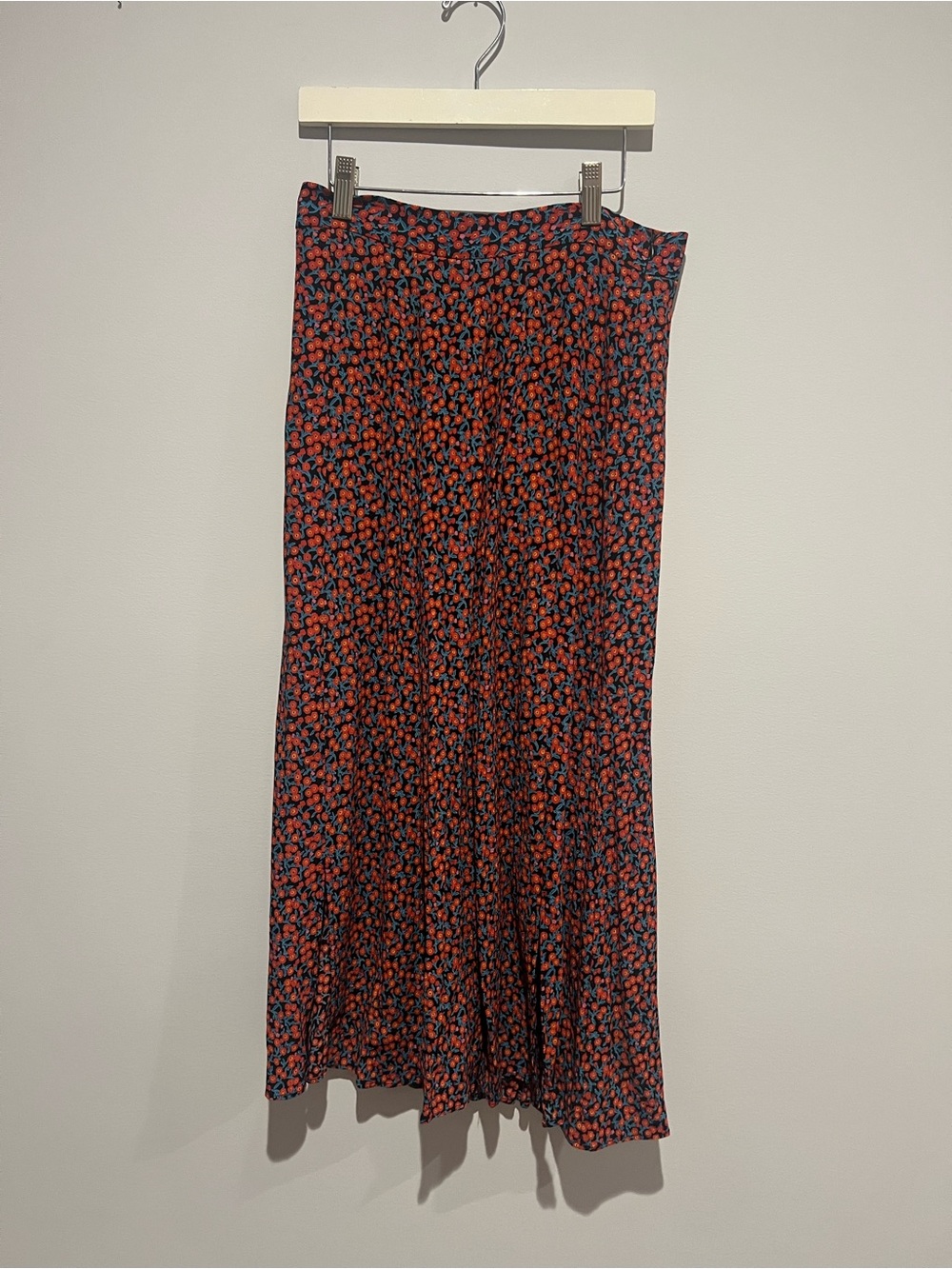 Zara Red Floral Maxi Skirt